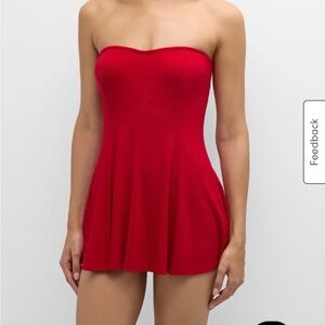 ✨Norma Kamali Black Strapless Swim Dress